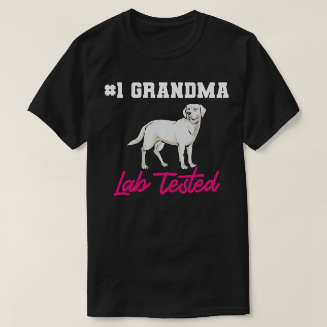 Camiseta Recuperación de Labrador Blanco Probado por Labora (Diseño del anverso)