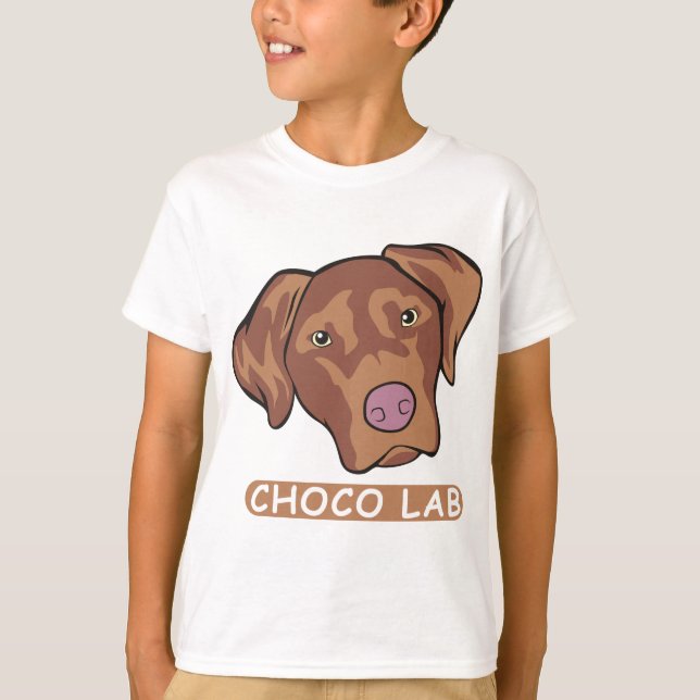 Camiseta Recuperación de Labrador de chocolate (Anverso)