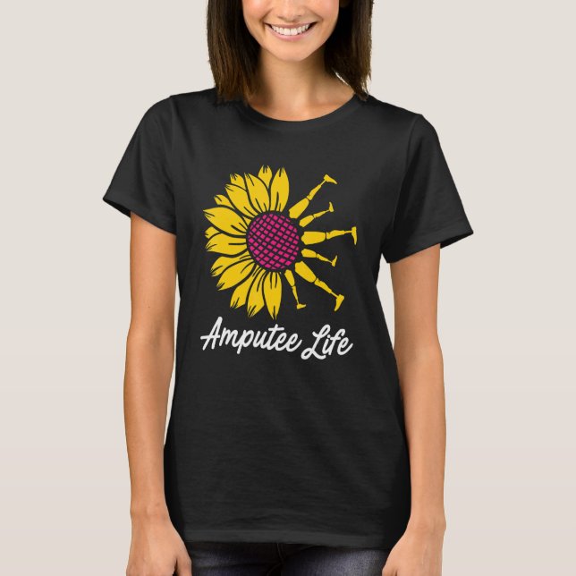 Camiseta Recuperación del brazo de la pierna con flores de  (Anverso)
