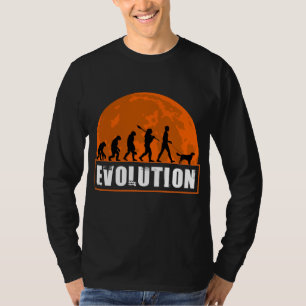 Camiseta Recuperación plana de 2 perros con evolución human