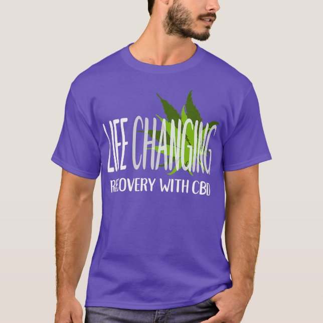 Camiseta Recuperación que cambia la vida con aceite de cann (Anverso)
