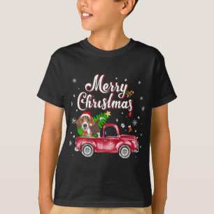 Camiseta Recuperador de Beagle monta en Navidades de Camión