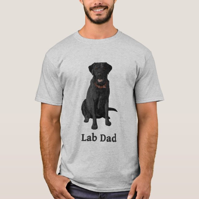 Camiseta Recuperador de labios negros de Lab Dad (Anverso)