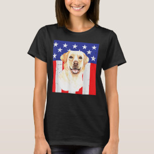 Camiseta Recuperador De Labrador Ee.Uu. Star Esparció A Pap