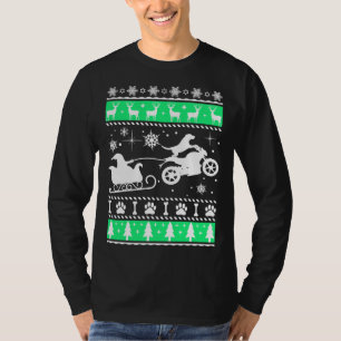 Camiseta Recuperador de Labrador montando Motocross llevand