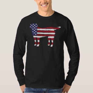Camiseta Recuperador de Labrador Negro Patriota Laboratorio