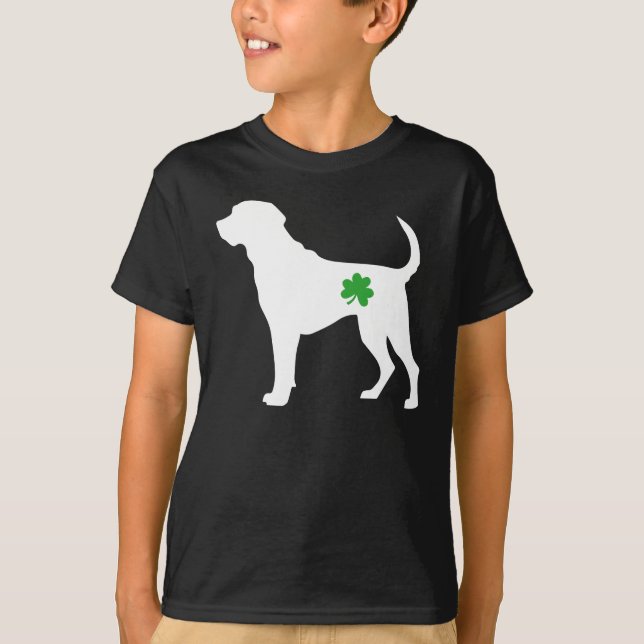 Camiseta Recuperador de Labrador Shamrock, divertido St Pat (Anverso)
