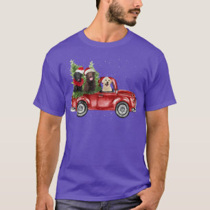 Camiseta Recuperador de Labrador viajando en camioneta roja