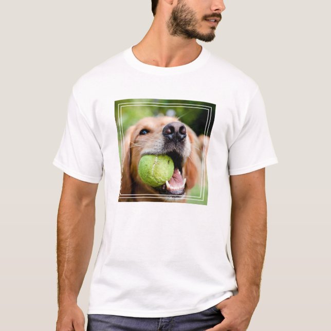 Camiseta Recuperador de oro con bola de tenis (Anverso)