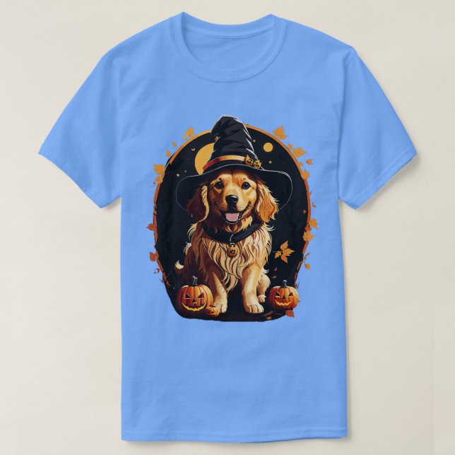 Camiseta recuperador de oro de halloween 6 (Diseño del anverso)