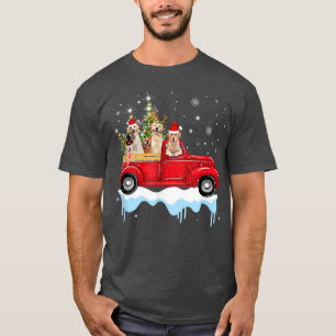 Camiseta Recuperador de oro de nieve montando camión rojo n