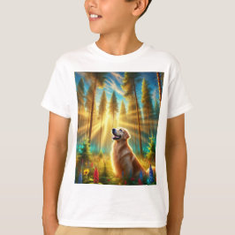Camiseta Recuperador de oro en un bosque encantado
