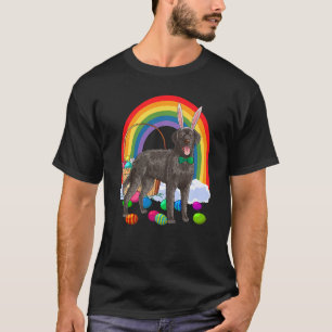 Camiseta Recuperador de rayas de Pascua, perro conejito