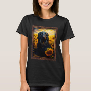 Camiseta Recuperador de recubrimiento plano pintura flor de
