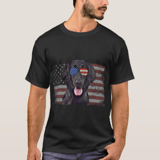 Camiseta Recuperadores planos Perro 4 de Julio Retro USA Am