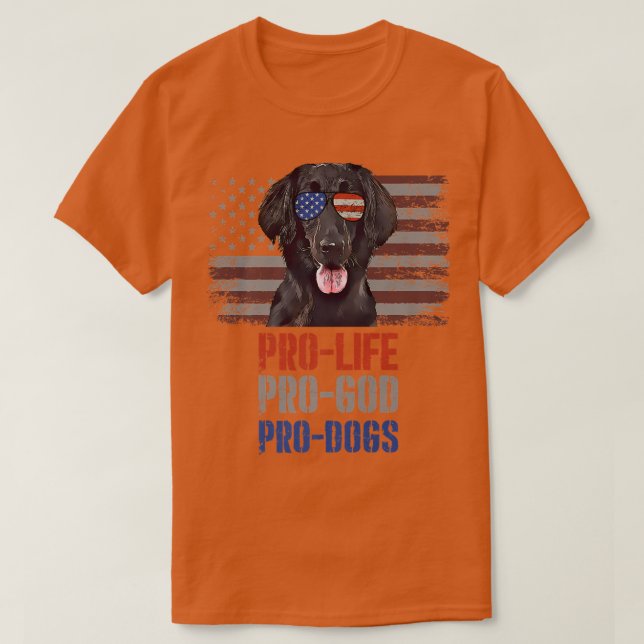 Camiseta Recuperadores planos Pro Life Pro Dios Pro Perros  (Diseño del anverso)