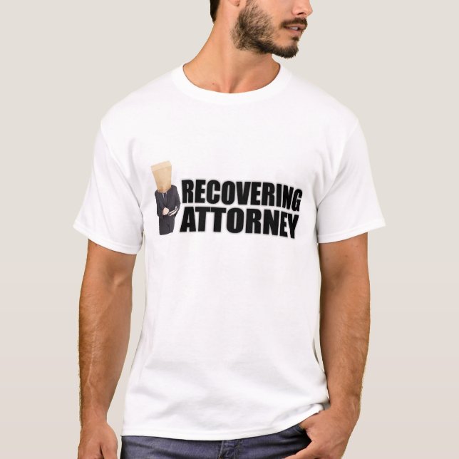 Camiseta "Recuperando ropa del abogado" para los hombres (Anverso)