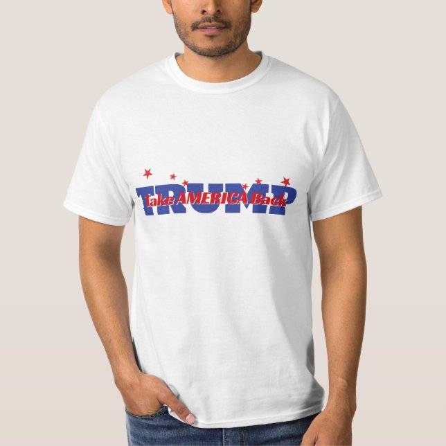 Camiseta RECUPERAR A ESTADOS UNIDOS EL Lema de Trump (Anverso)