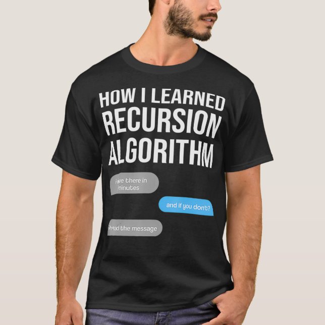 Camiseta recursion algorithm Data Science Data Scientist St (Anverso)