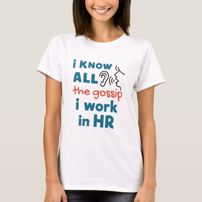 Camiseta Recursos humanos divertidos y recursos humanos con (Anverso)