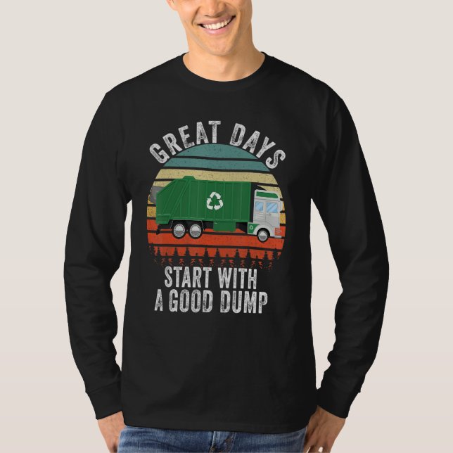 Camiseta Recycling Garbage Truck Trash Collector  Recycling (Anverso)