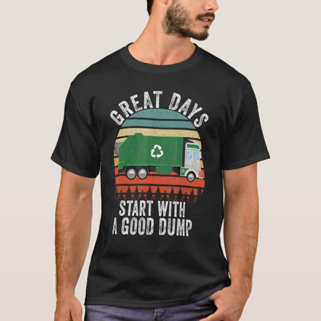 Camiseta Recycling Garbage Truck Trash Collector  Recycling (Anverso)