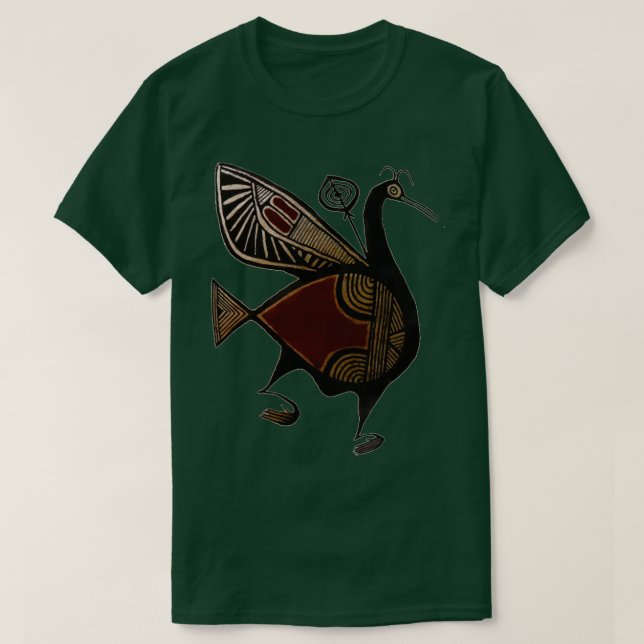 Camiseta Red and Black Bird from Ancient Greece (Diseño del anverso)