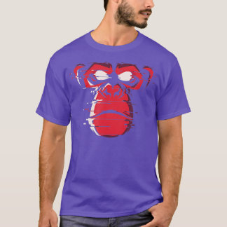 Camiseta Red Angry Gorilla Ape Monkey Chimp