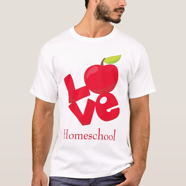 Camiseta Red Apple Love Homeschoe (Anverso)