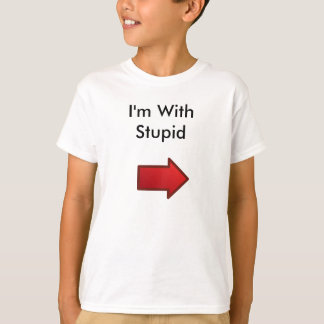 Camiseta red_arrows_right, estoy con estúpido