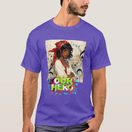 Camiseta Red Bandana Girl Music Concert Our Hero