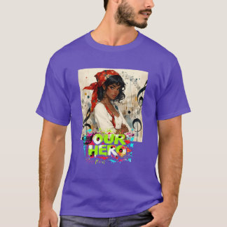Camiseta Red Bandana Girl Music Concert Our Hero