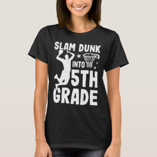 Camiseta Red Basket Into 5th Grade Ck Para Colegio Aro Red