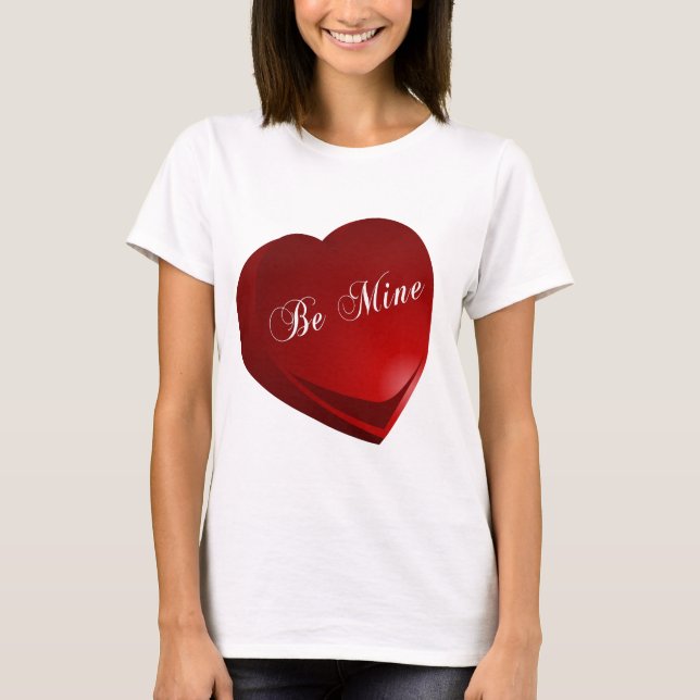 Camiseta Red Be Mine Heart (Anverso)