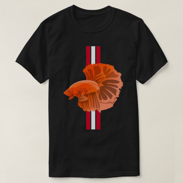 Camiseta Red Betta Fish Classic TShirt (Diseño del anverso)
