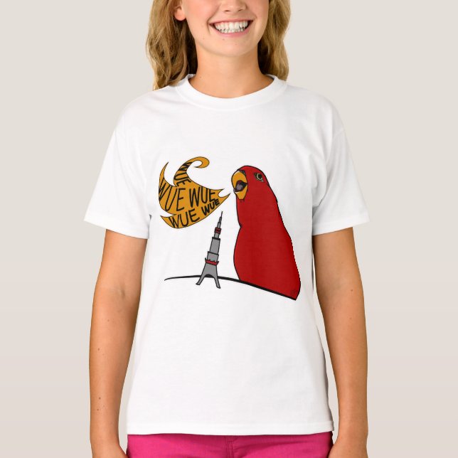 Camiseta Red birb "GUMIZILLA" wuewuewue... T-Shirt (Anverso)