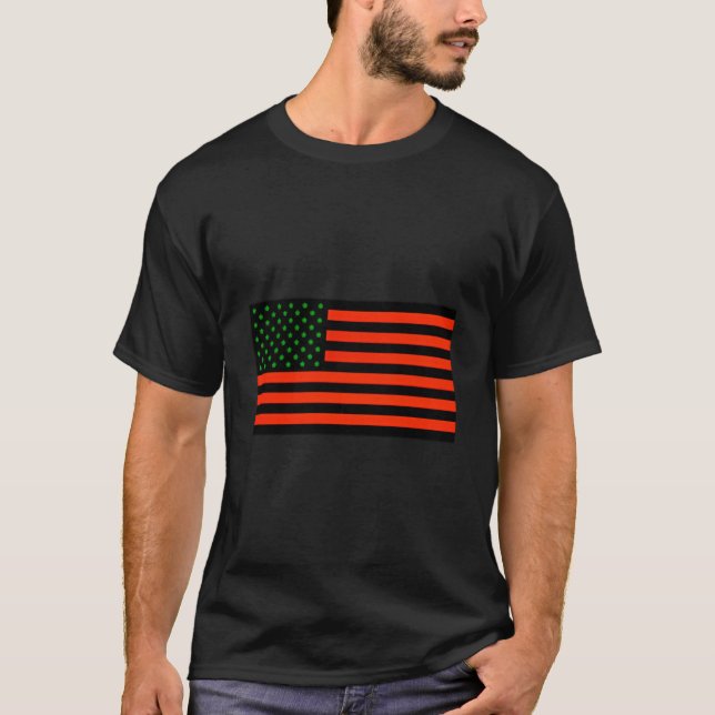 Camiseta Red Black Green Flag Black Owned Bz African Americ (Anverso)
