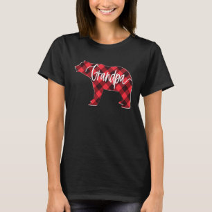 Camiseta Red Buffalo Plaid Grandpa Bear Mateo Familia Chr