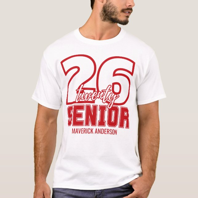 Camiseta Red Class of 2026 Graduation (Anverso)