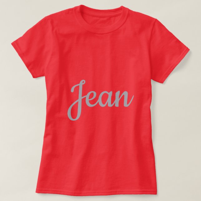 Camiseta Red Custom Name Women's (Diseño del anverso)