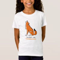 Red Cute WOLF - Animales en peligro de extinción -