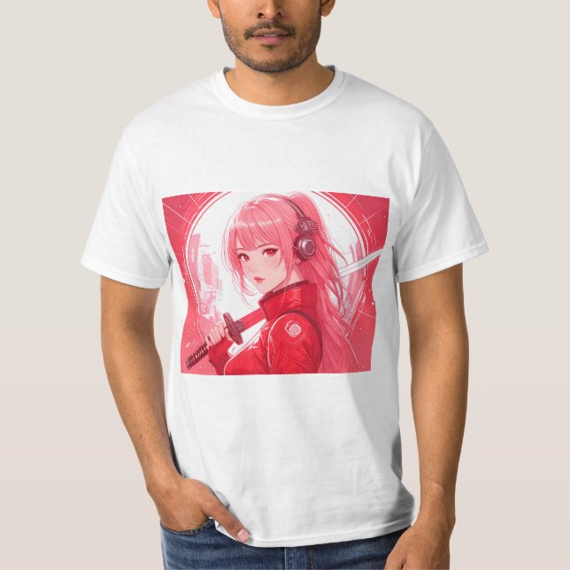 Camiseta RED cyberpunk (Anverso)
