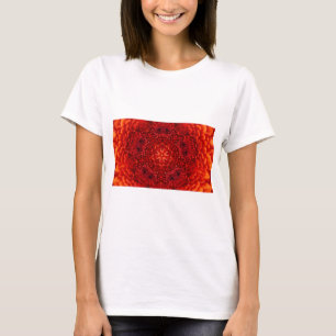 Camiseta RED DAHLIA FLOWERS Resumen Floral
