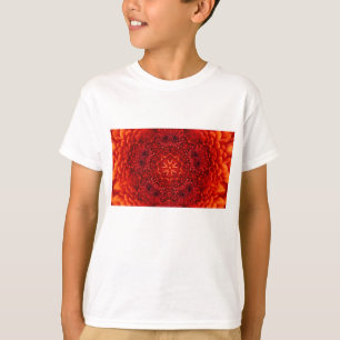 Camiseta RED DAHLIA FLOWERS Resumen Floral