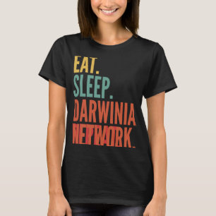 Camiseta Red Darwinia Crypto Eat Sleep Darwinia Red