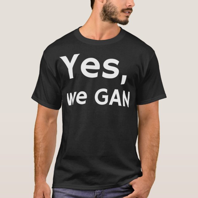 Camiseta Red de Adversarios Generativos de GAN de Aprendiza (Anverso)