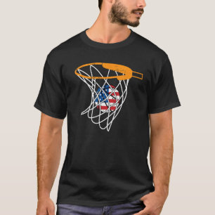 Camiseta Red De Baloncesto 4 De Julio Retro Sports Player A