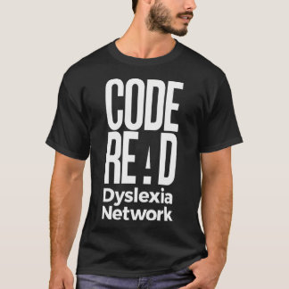 Camiseta Red de dislexia de lectura de código