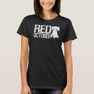 Camiseta Red de la Vintage Octubre Philadelphia Retro Prem