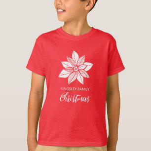 Camiseta Red de Navidades que coincidan con Poinsettia